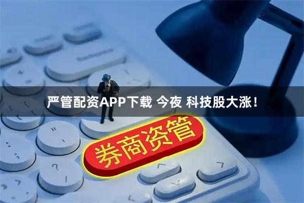 严管配资APP下载 今夜 科技股大涨！